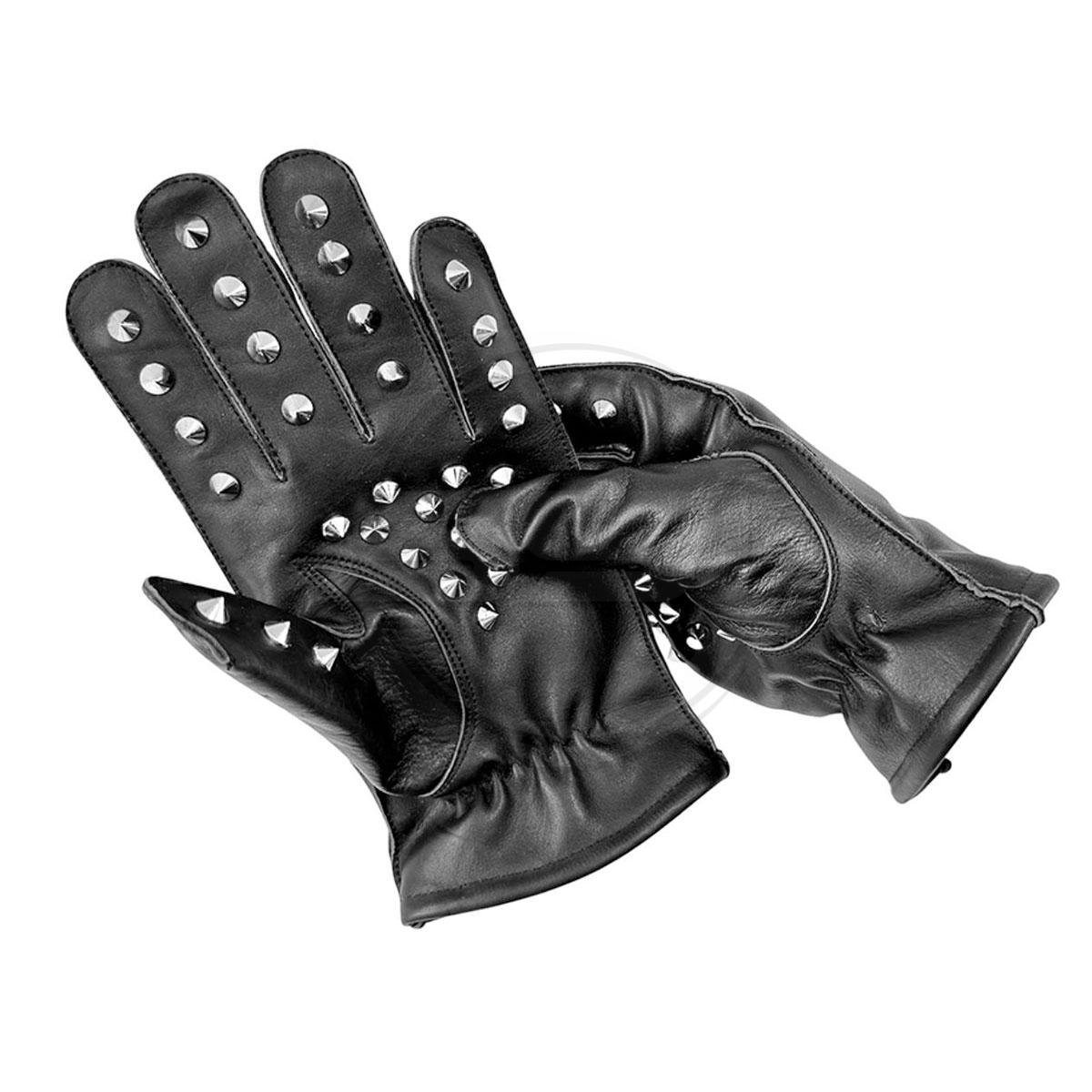 Leather and Metal Gloves