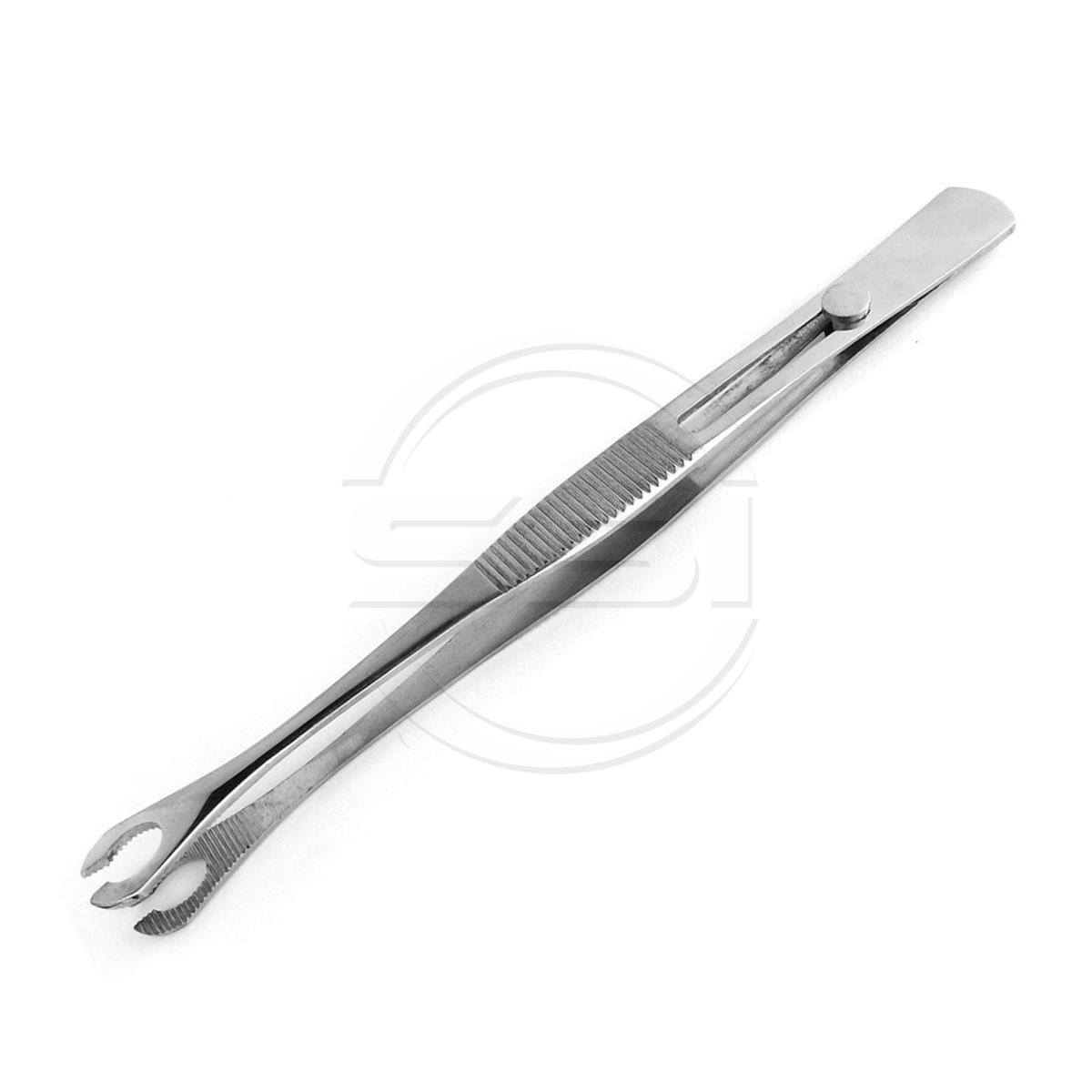 MINI Pennington Tweezers Slotted with Easy Lock