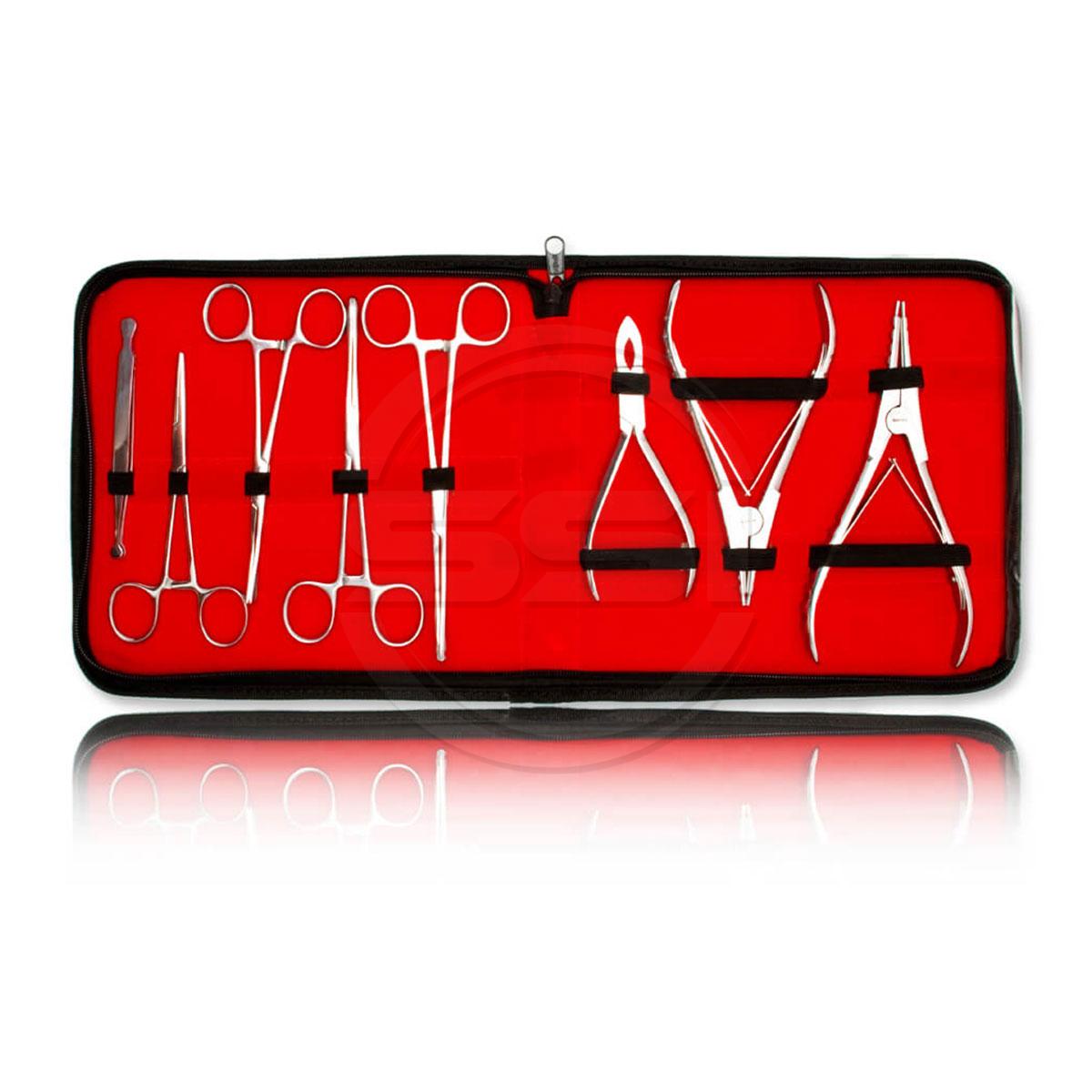 8 Pieces Body Piercing Tooling Kit