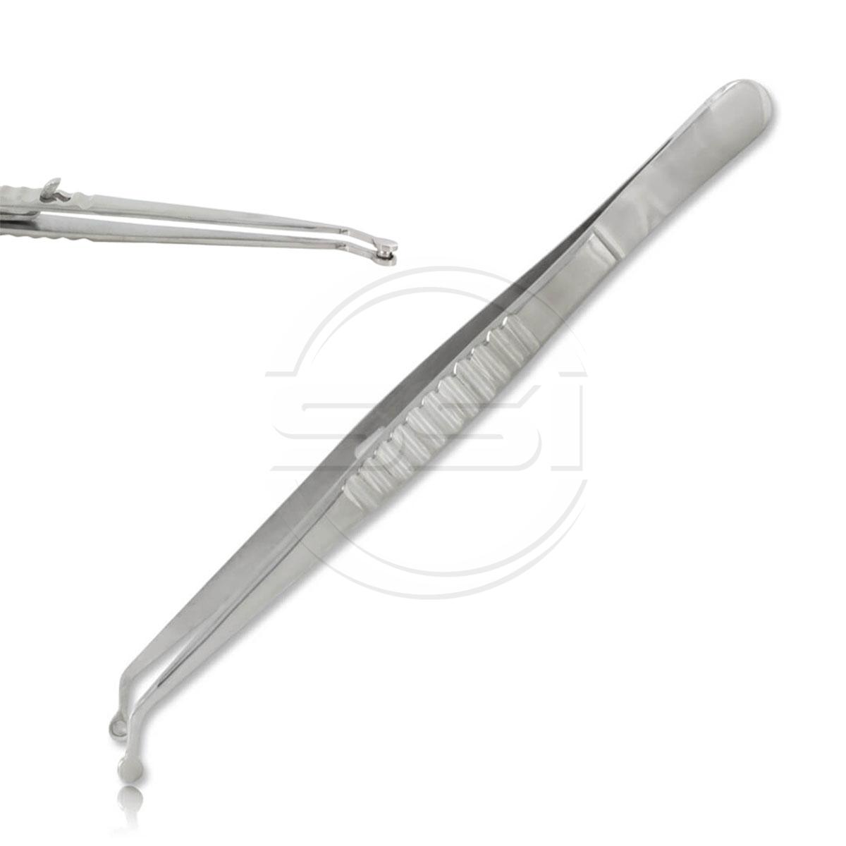 Bead Holding Tweezers Angled Tip