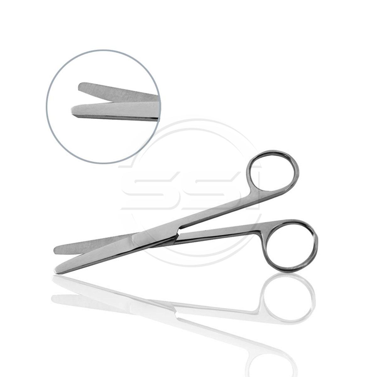 Scissors with two flattened Sides