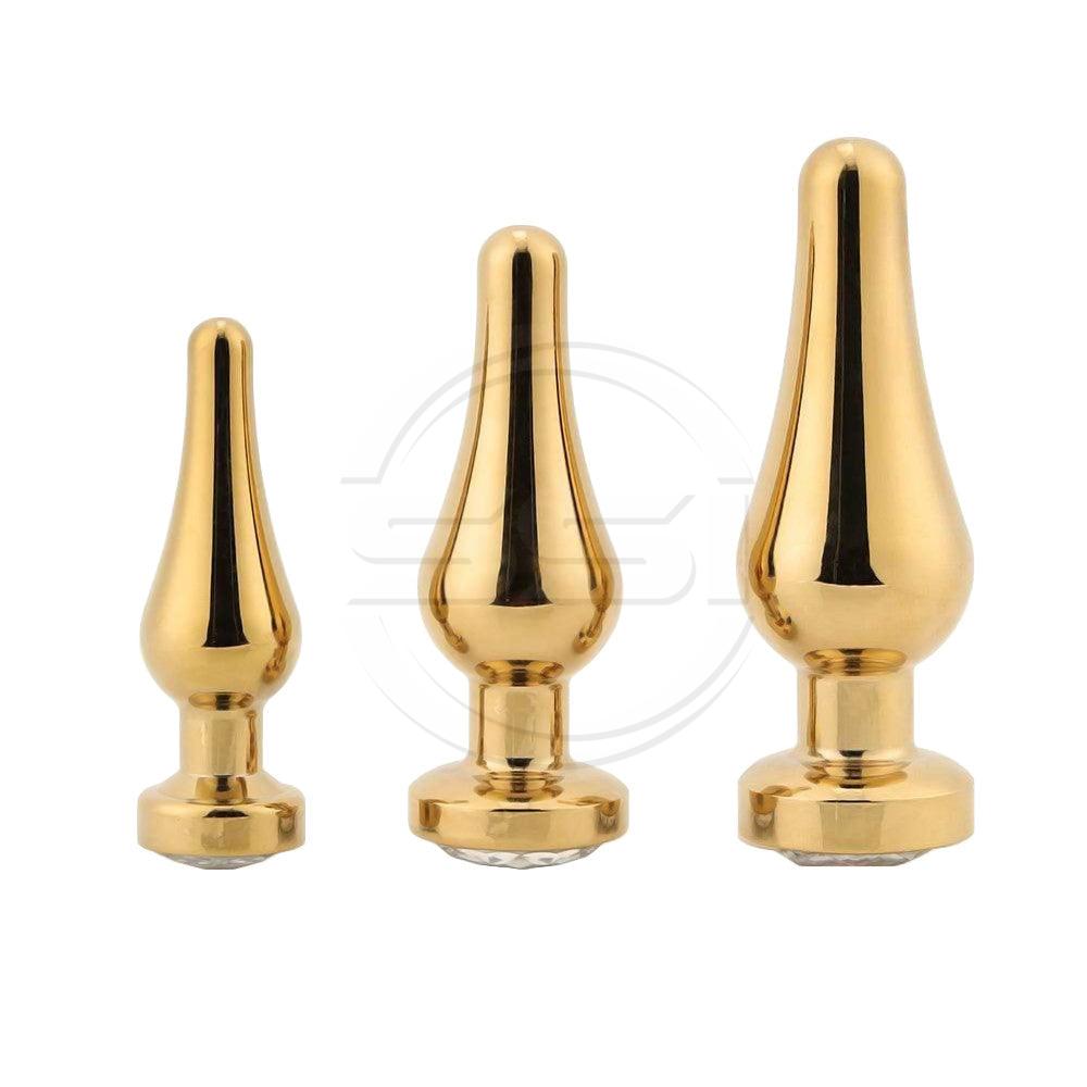 Ergonomic Stainless Steel Anal Jewel Starter Kit