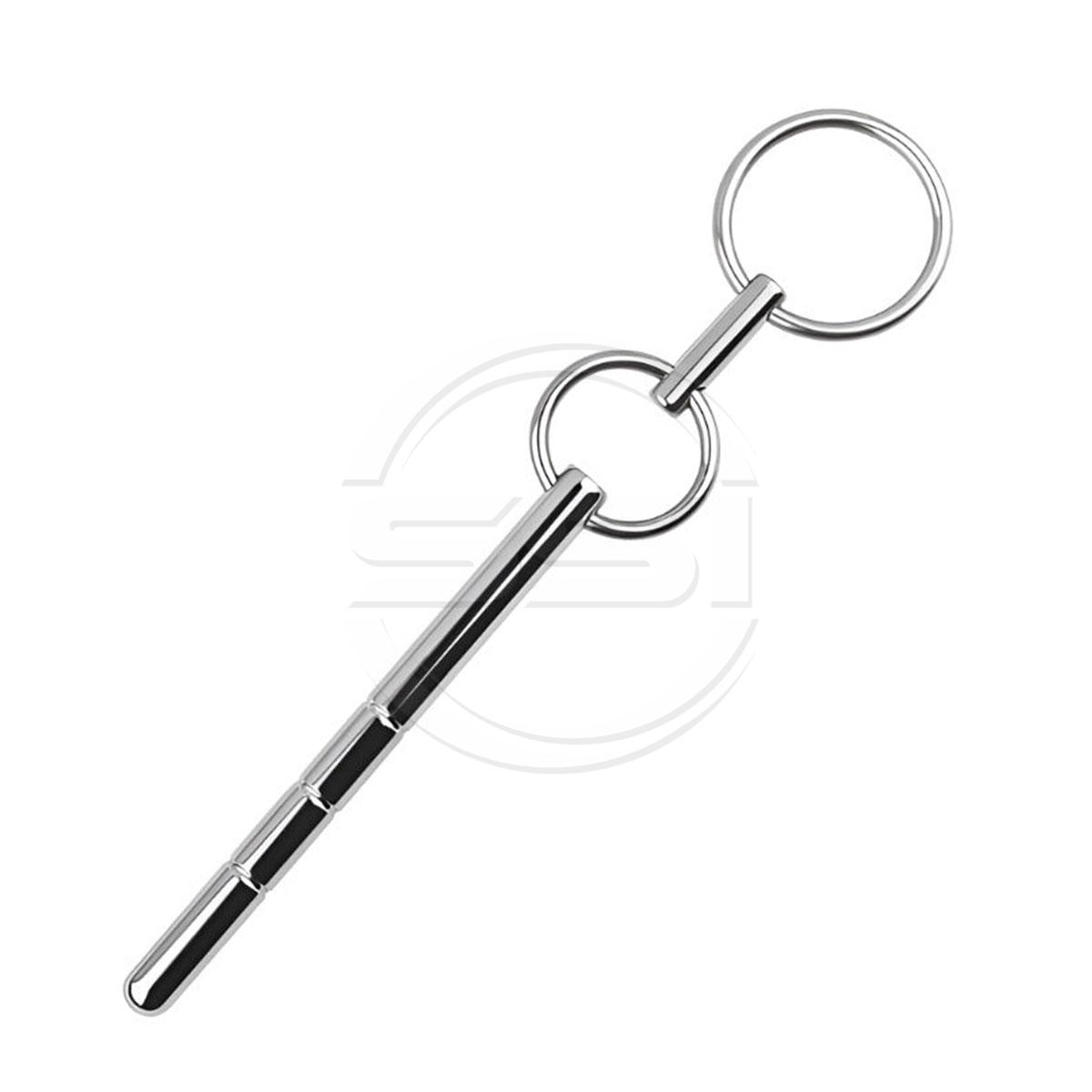 Steel Ringed Penis Plug Stainless Steel - Image 3