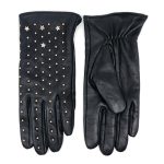 Genuine Leather Gloves Black