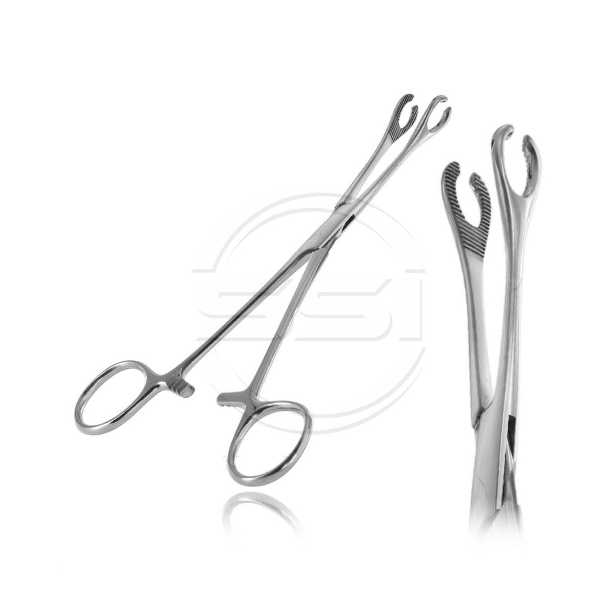 Sponge Forceps Regular Slotted 7″