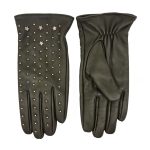Genuine Leather Gloves Brown