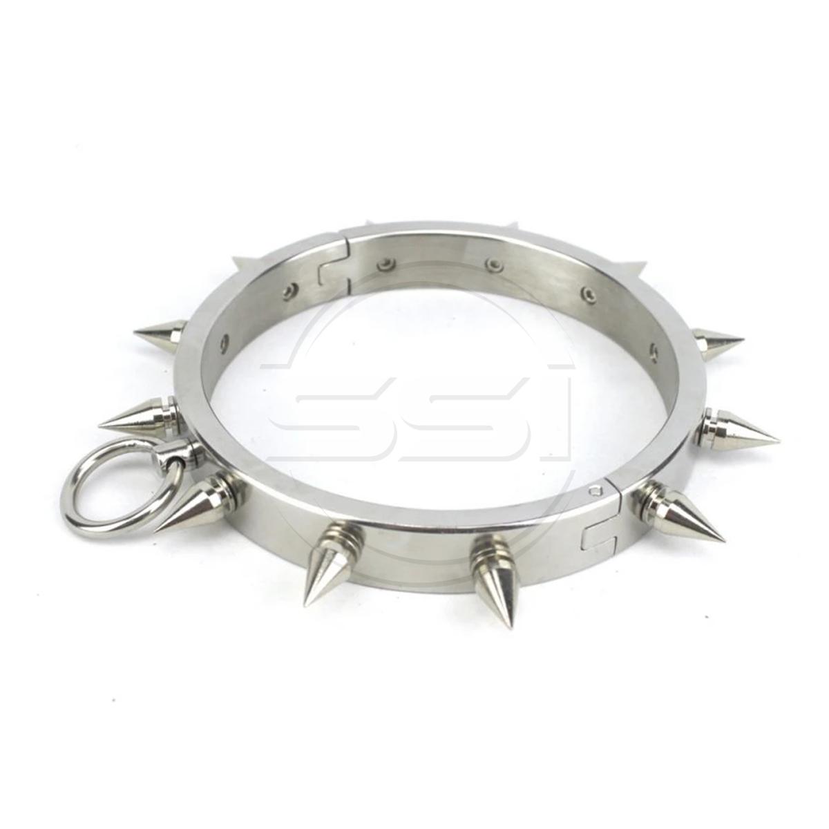 tainless Steel Spiked BDSM Collar
