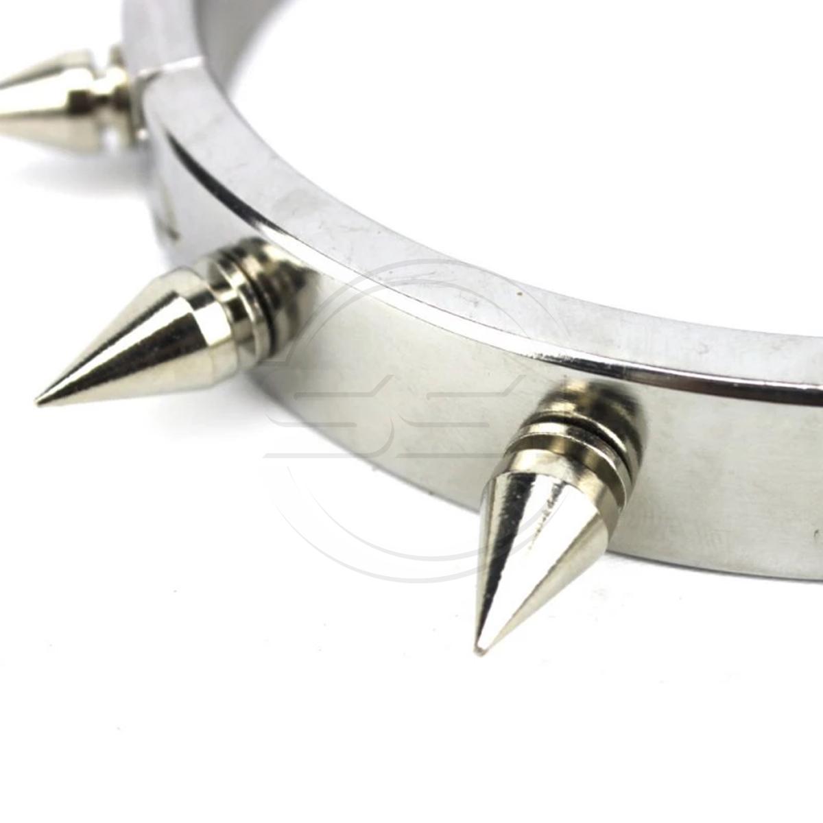 tainless Steel Spiked BDSM Collar - Image 4