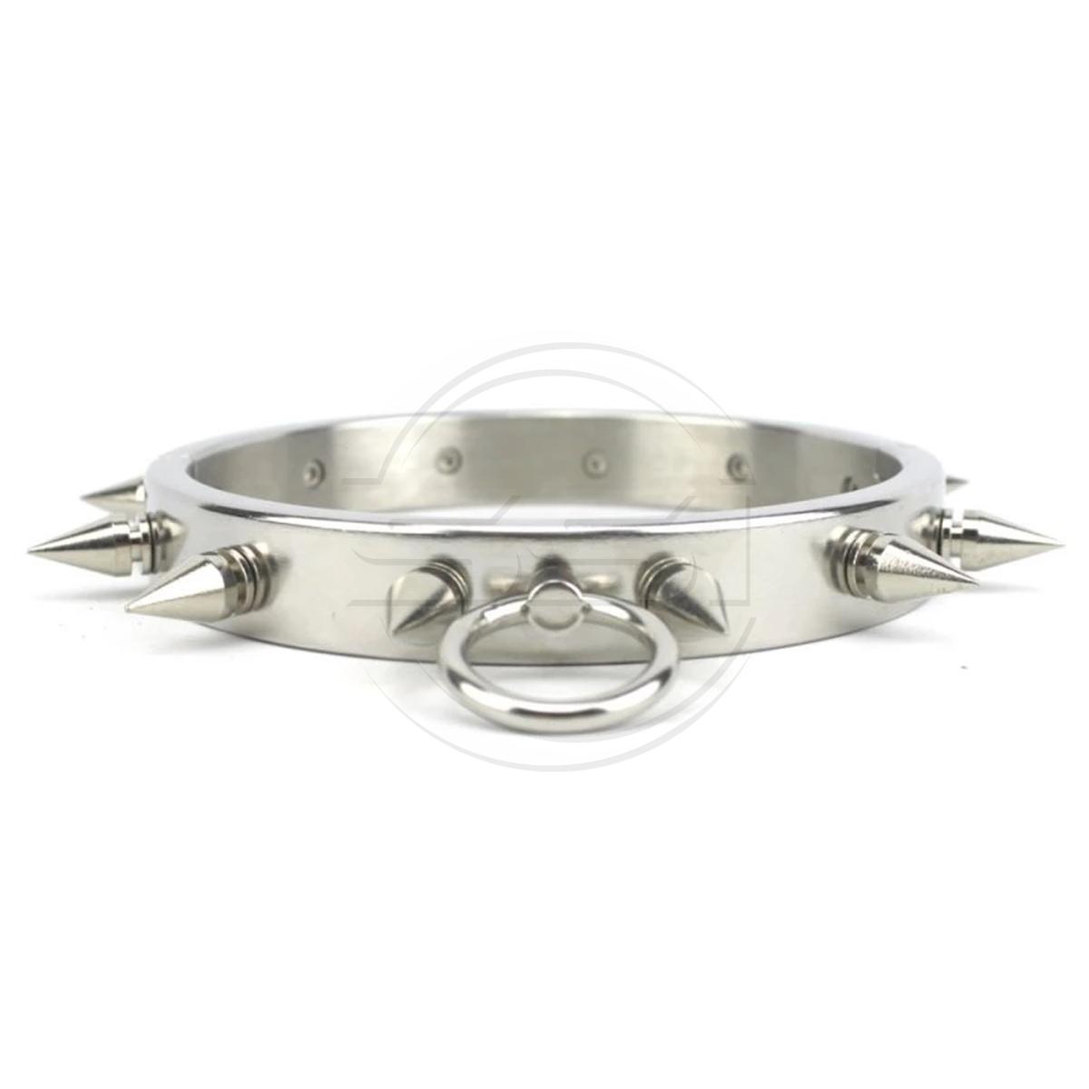 tainless Steel Spiked BDSM Collar - Image 3