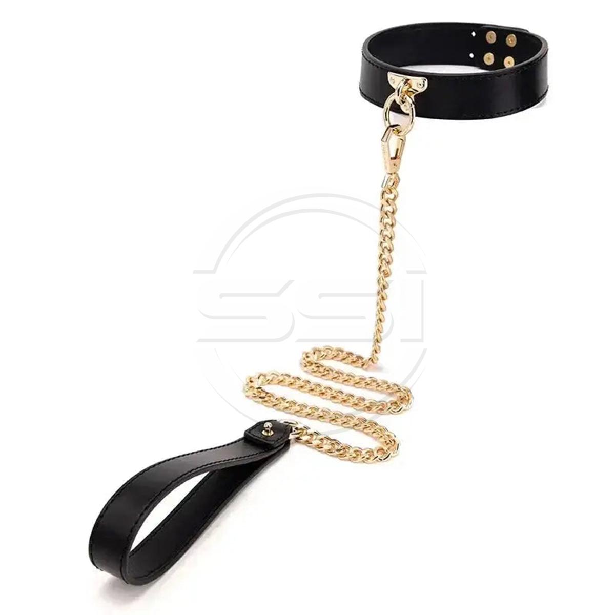 PU Leather Handcuffs Collar