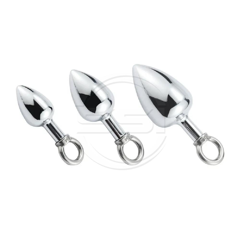 Stainless Steel Anal Hook with Cock Ring Set - Image 3